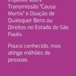 Itcmd-imposto Sobre Transmissão "causa Mortis" E Doação De Quaisquer Bens Ou Direitos No Estado De São Paulo.