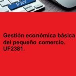 Gestión económica básica del pequeño comercio. UF2381.
