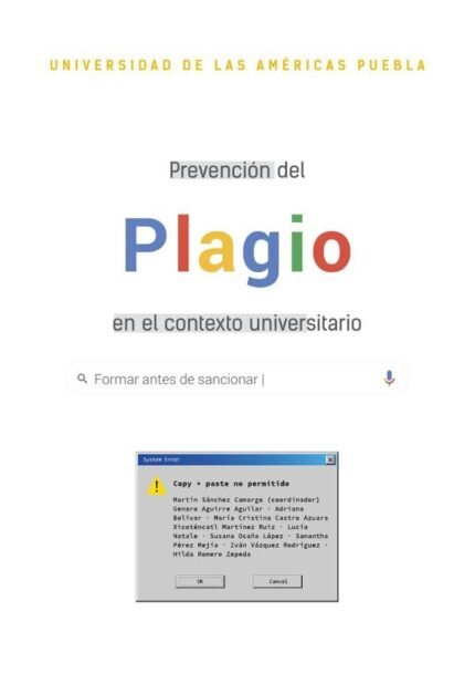 Prevención del plagio en el contexto universitario: Formar antes de sancionar