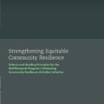Strengthening Equitable Community Resilience