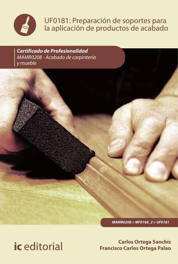 174442_IMAGEN_TAPA_G_002 Preparación de soportes para la aplicación de productos de acabado. MAMR0208 - Acabado de Carpintería y Mueble - Imagen 1