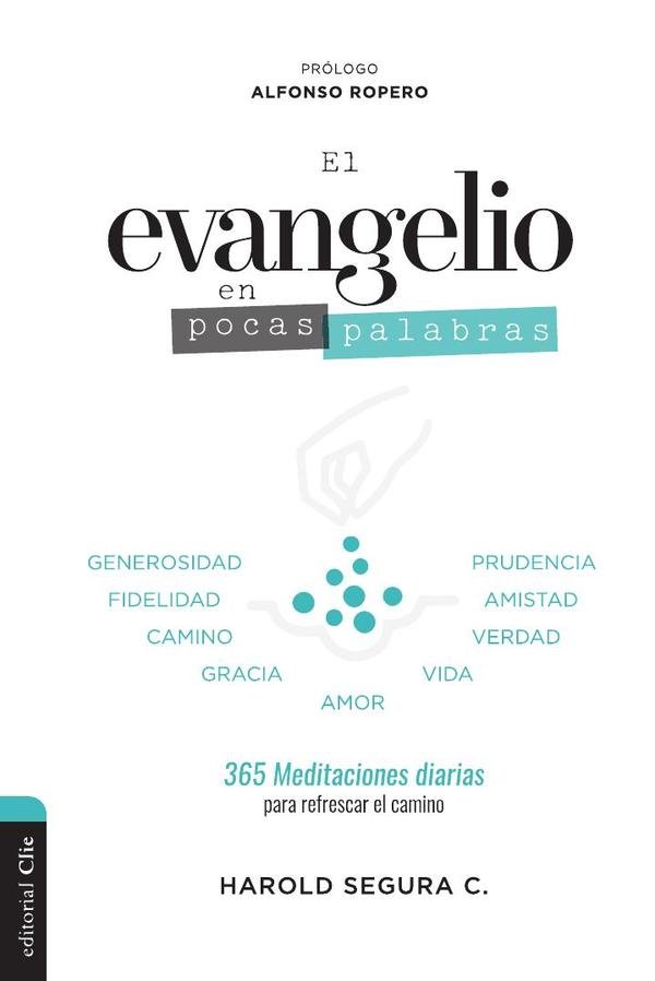 841853_IMAGEN_TAPA_G_002 El evangelio en pocas palabras (Ed. color): 365 meditaciones diarias para refrescar el camino - Imagen 1