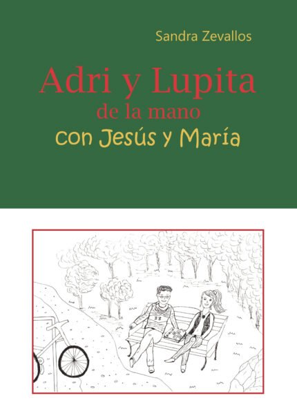 Adri y Lupita de la mano con Jesús y María